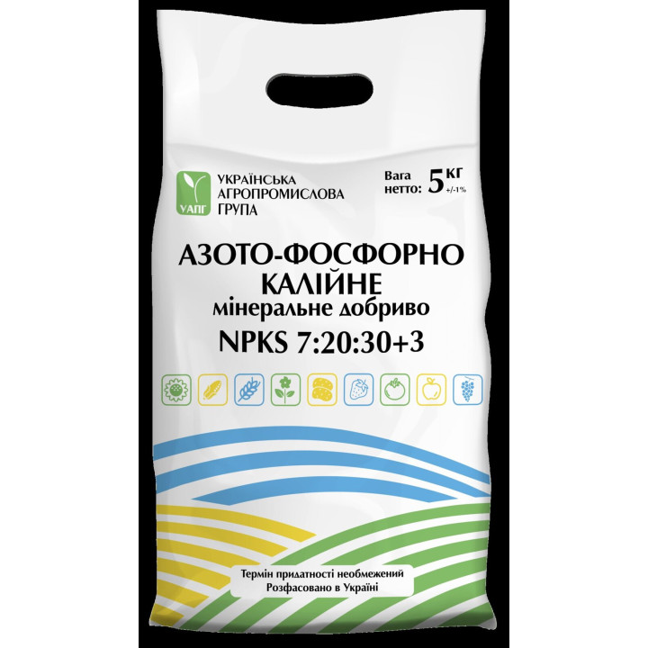 Добриво азотно-фосфорно-калійне NPKS-3, гр., мінеральне добриво
