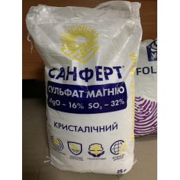 Сульфат магния, гр. та кр.п., (MgO - 16-23%, SO3 - 30-46%)